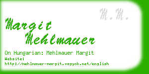 margit mehlmauer business card